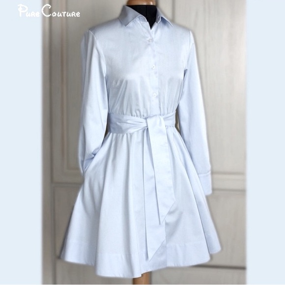 Beautiful light ivory quality cotton shirt dress. Never worn. - Picture 1 of 11